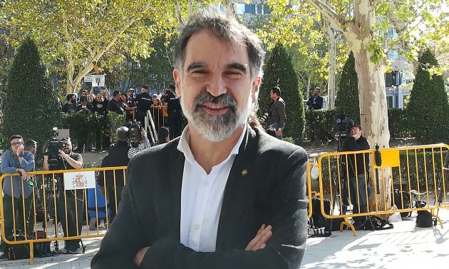 Jordi Cuixart en la Audiencia Nacional en octubre