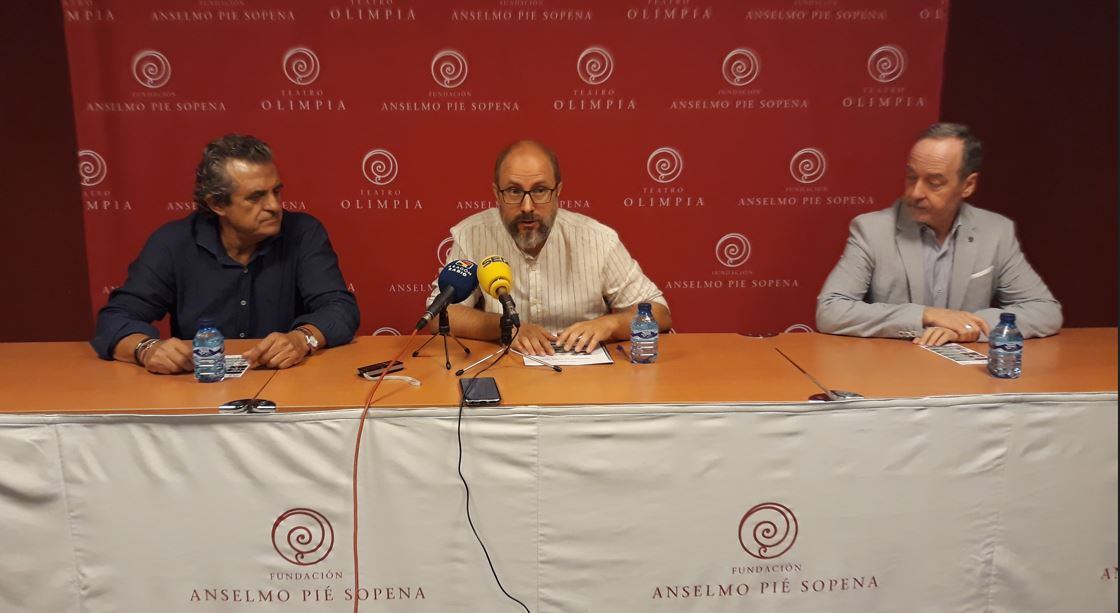 Manuel Pérez, Rubén Moreno y Ramón Lasaosa en la presentación
