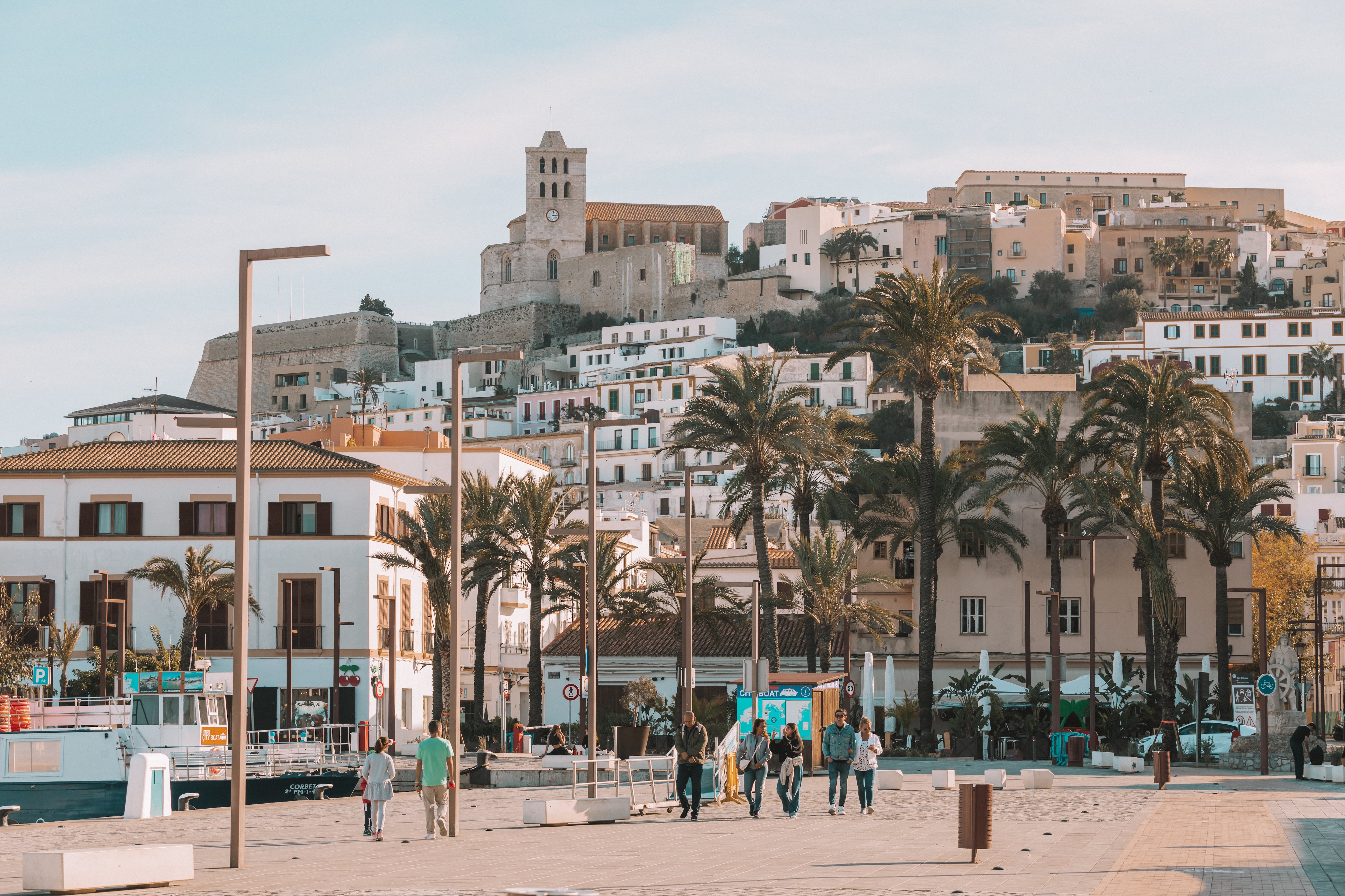 Vista del centro de Ibiza