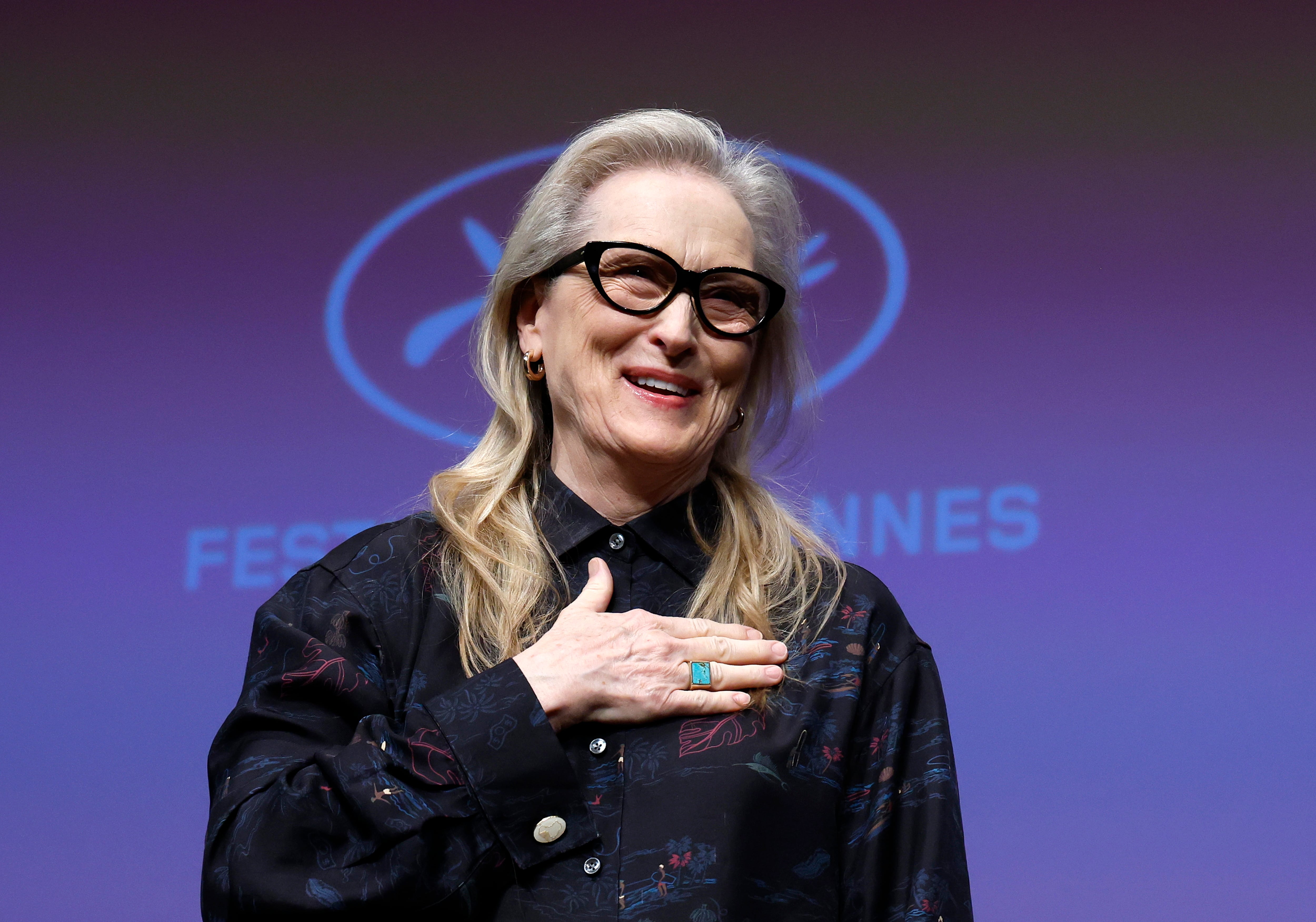 Meryl Streep durante una Master Class en el festival de Cannes