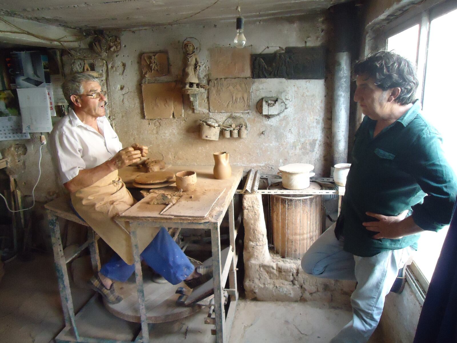 Félix charla con Delso en una imagen de archivo