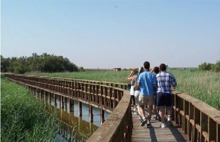 Imagen de una visita guiada por las Tablas de Daimiel