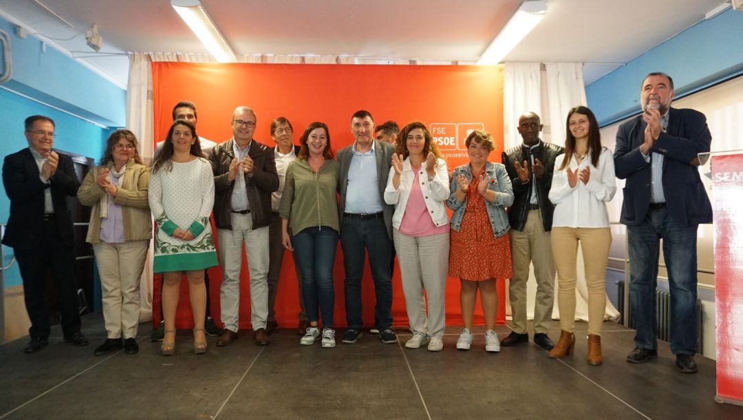 Los miembros de la candidatura del PSOE de Sant Joan