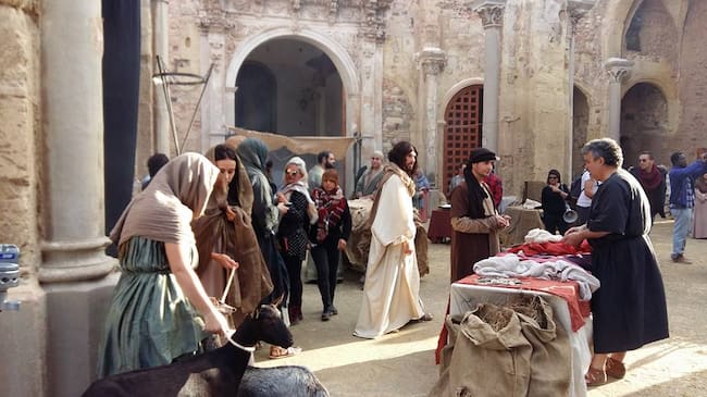 Rodaje en Cartagena de 'Jesús de Nazaret' en el año 2016