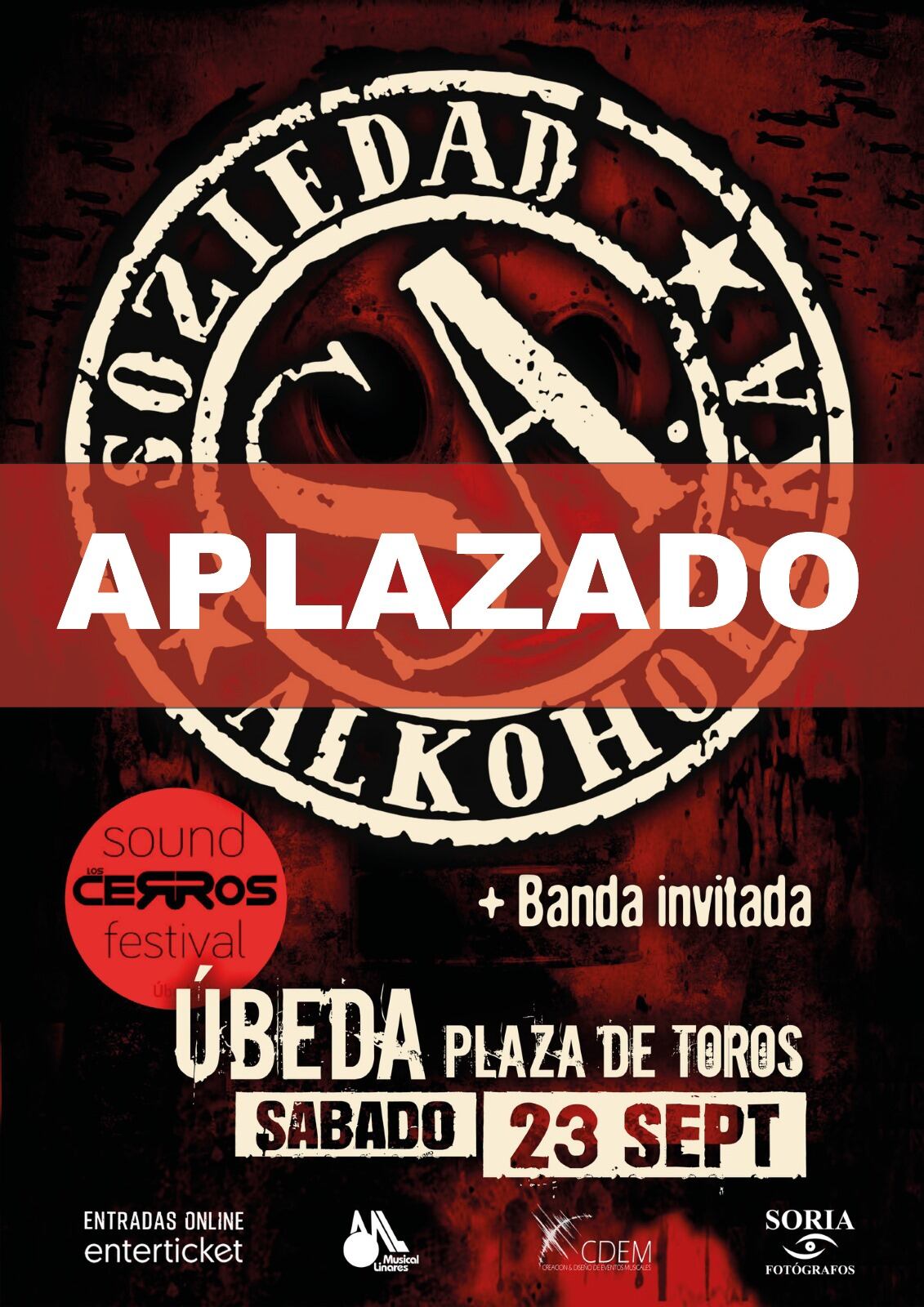 Aplazan el concierto de Soziedad Alkoholika