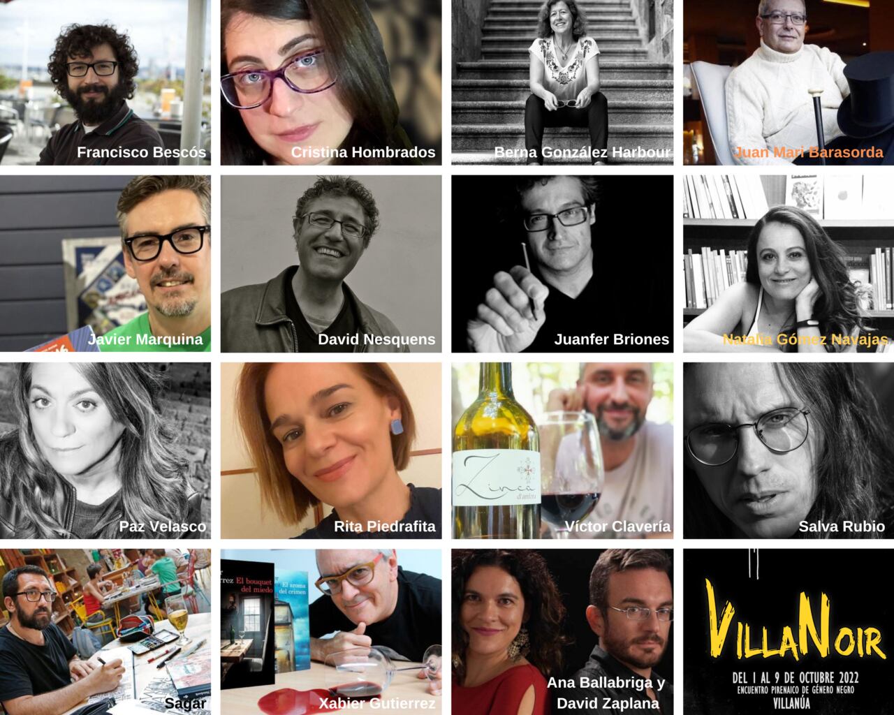 Más de una docena de autores participarán en VillaNoir 2022, en Villanúa