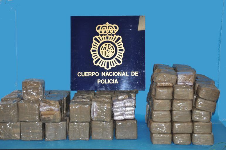 Hachís incautado en la detención