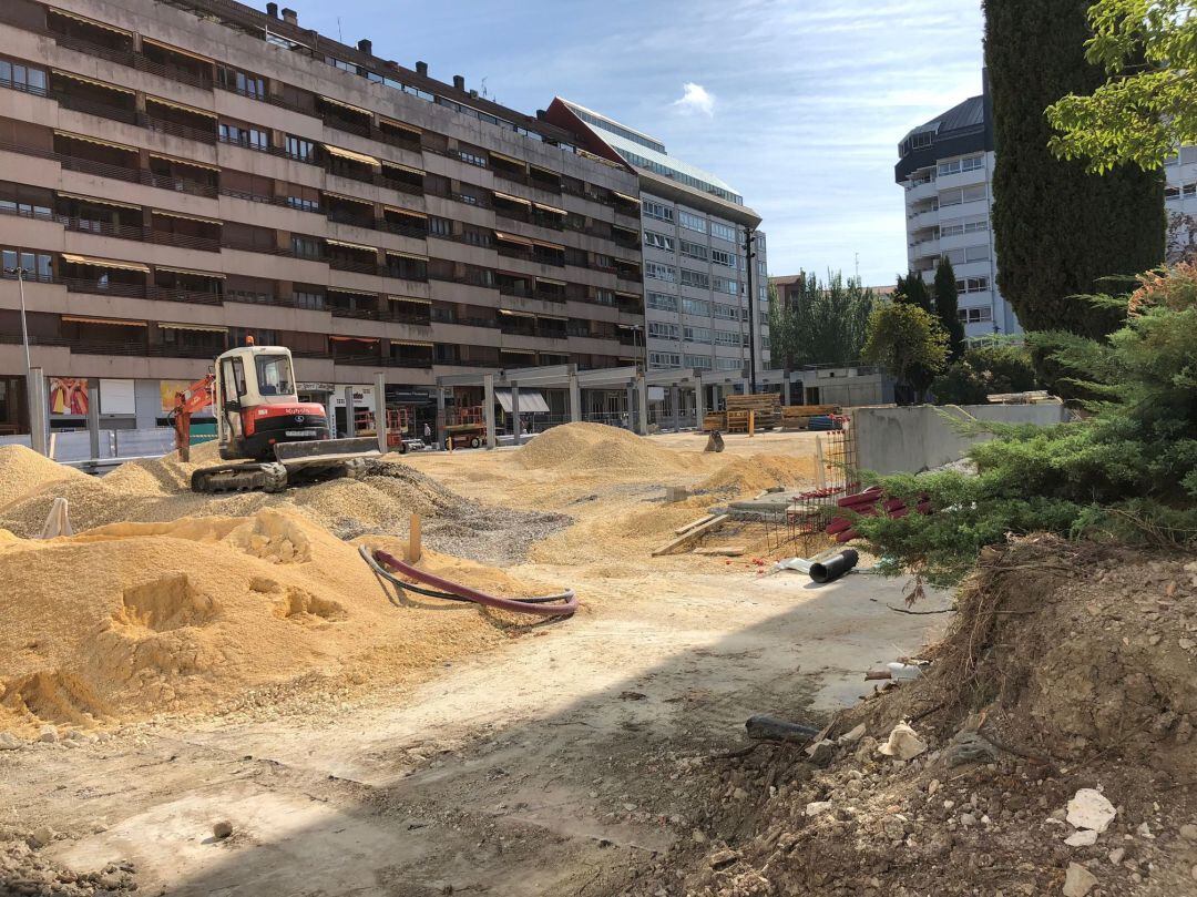 Obras en la Plaza de Santa Bárbara