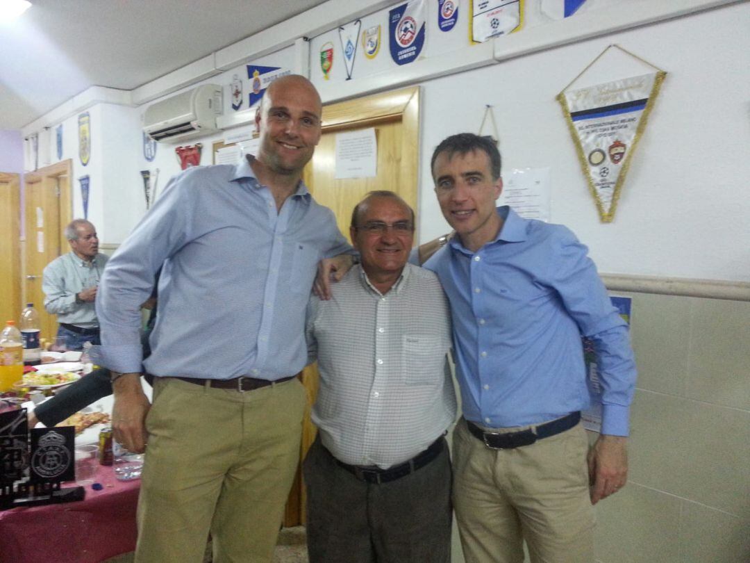 Samper, el delegado Rafael Martínez y Borbalán.