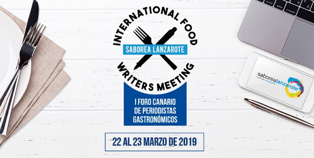 Cartel del I Foro Canario de Periodistas Gastronómicos.