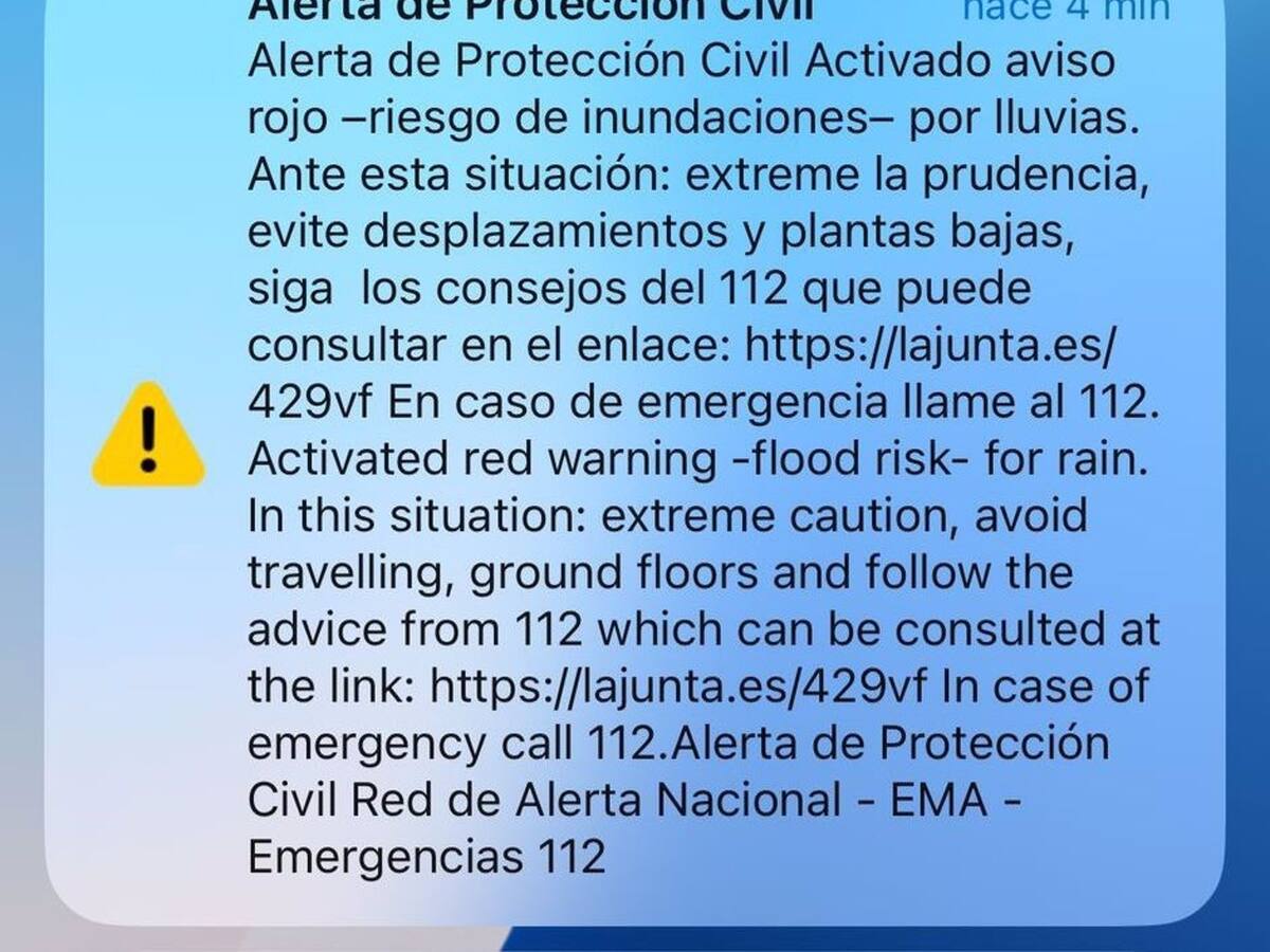 La Junta envía en un mensaje masivo para que se eviten los desplazamientos en la comarca de Ronda por las lluvias