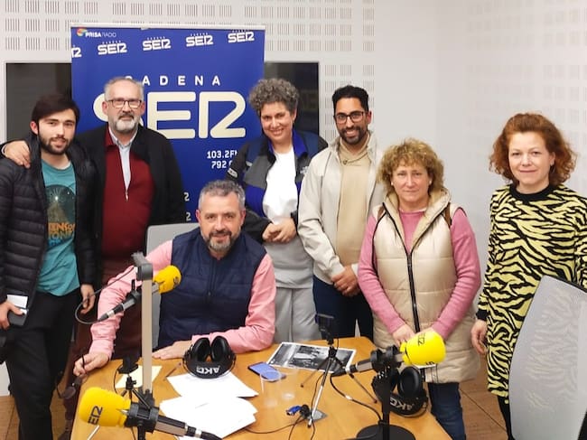 Grupo de actores de la Hermandad del Rosario de Santiponce