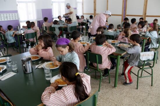 Imatge d'un menjador escolar