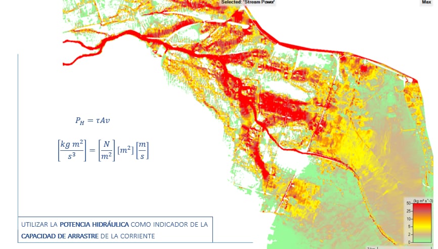 Vallés ha desarrollado un modelo hidráulico del barranco del Poio, desde el cruce con la A3 hasta su desembocadura en La Albufera