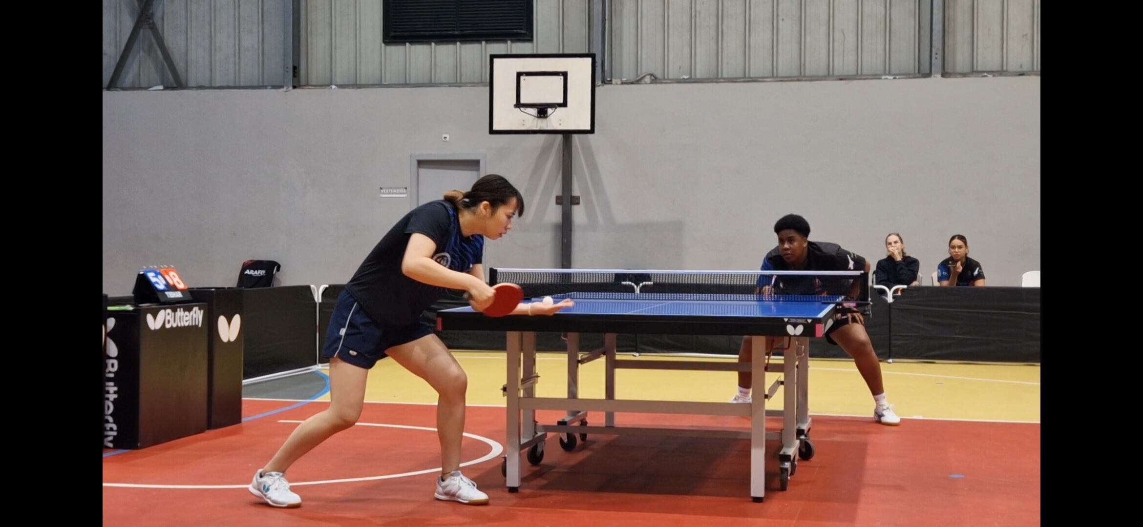 La japonesa Moana Nakamichi durante su partido  en Canarias