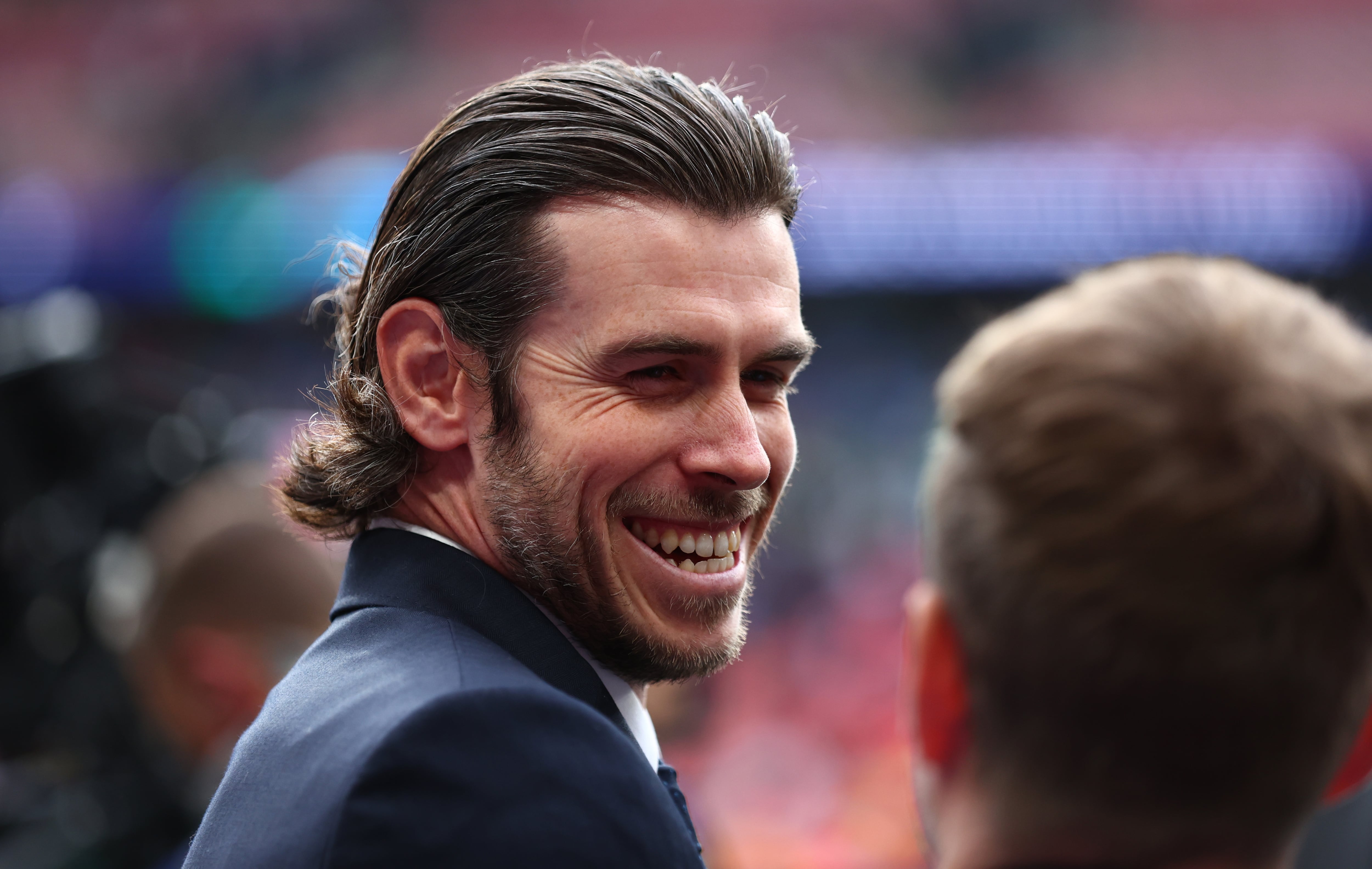 Gareth Bale, en Wembley, en la previa de la final de Champions entre Real Madrid y Borussia Dortmund