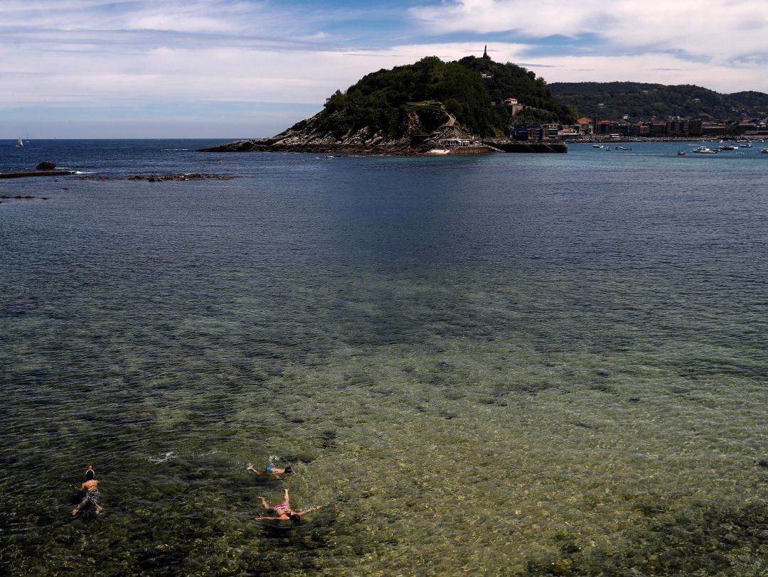 Vista de la bahía de La Concha. 