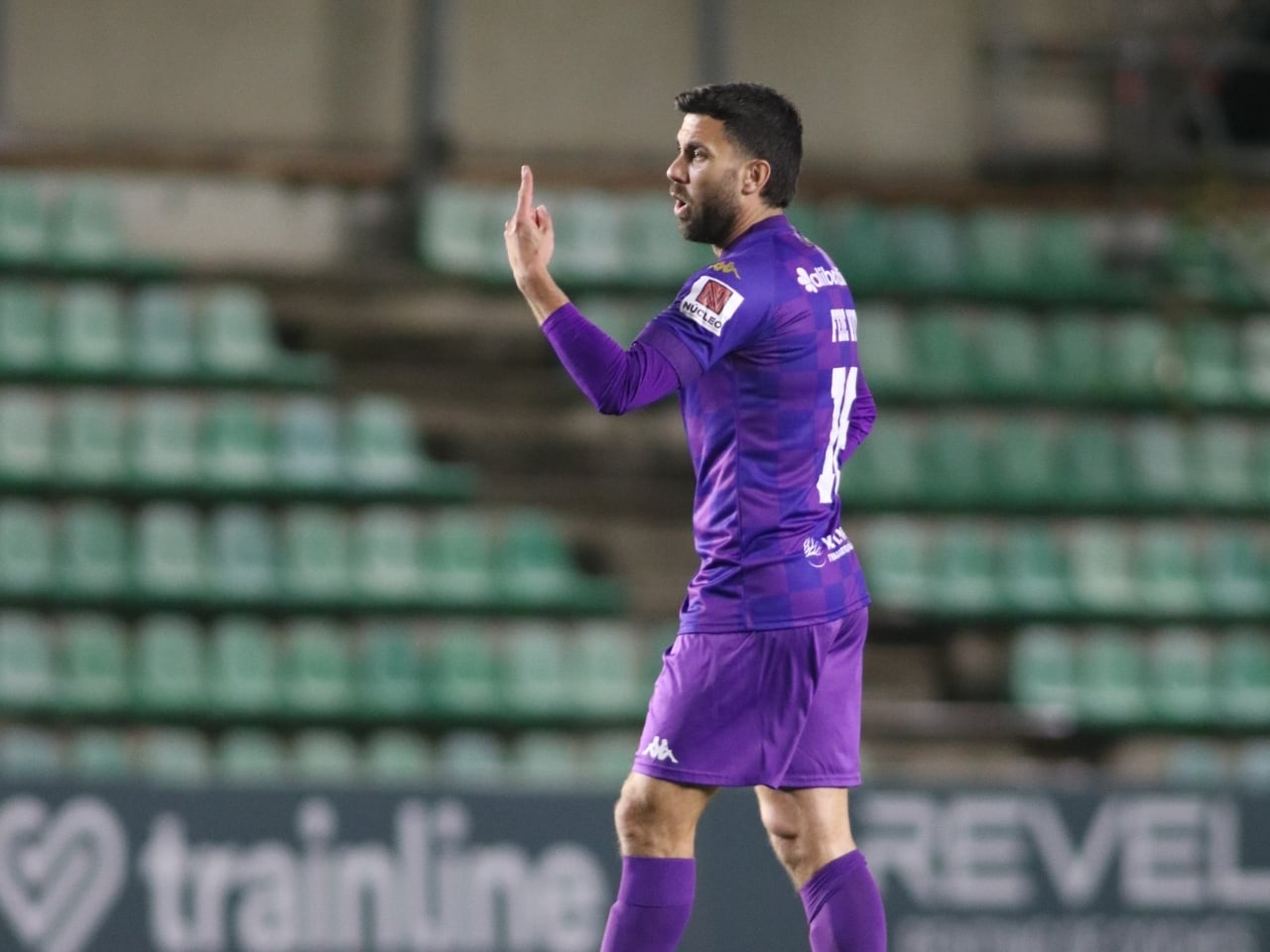 Imagen de Fede Vico en su debut con la camiseta del Hércules