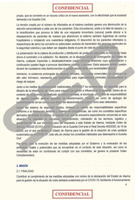 La Guardia Civil señala a los barrios deprimidos como foco de &#039;desórdenes y saqueos&#039;.