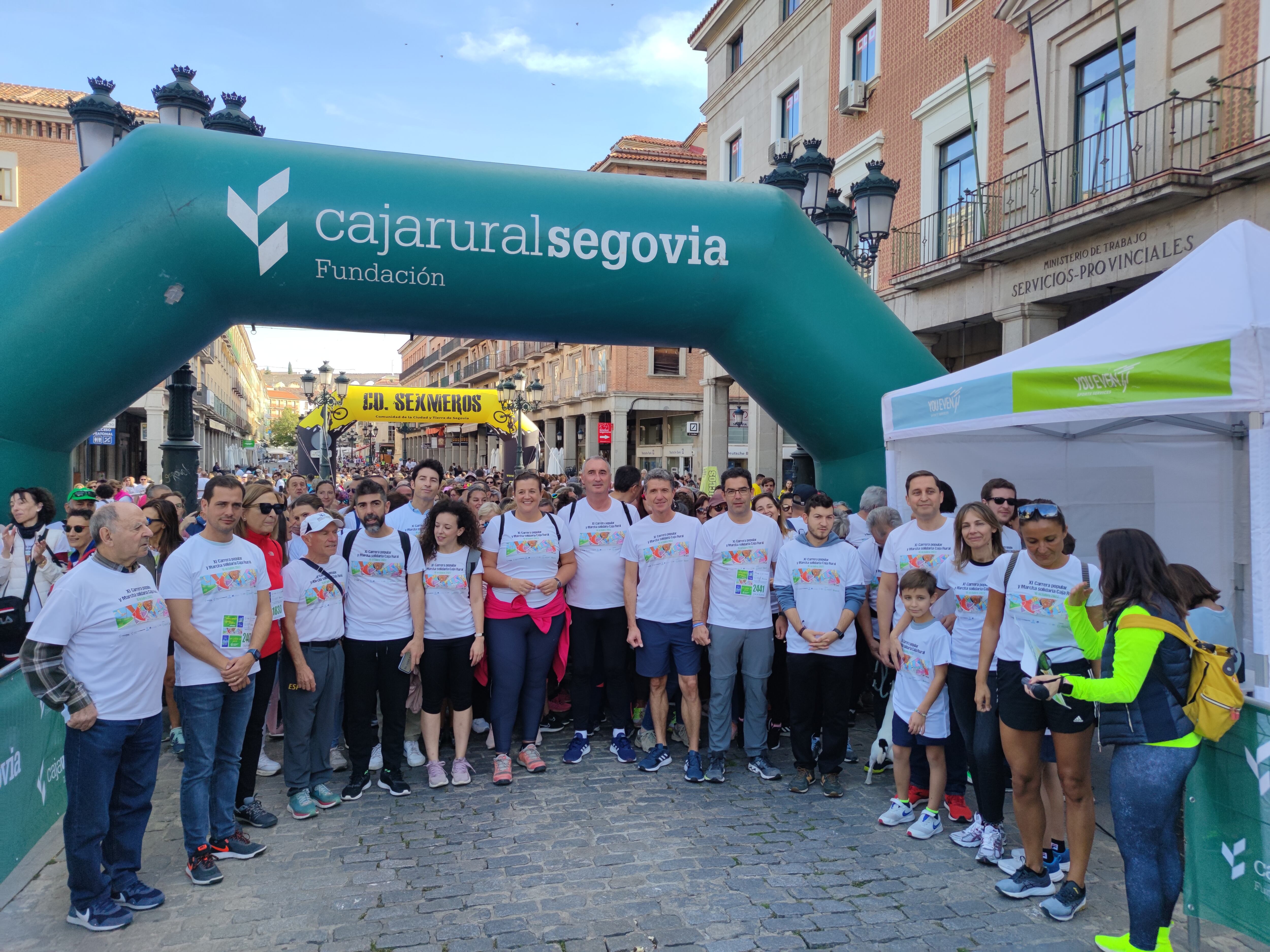 Salida de la XI Carrera Popular y Marcha Solidaria de Caja Rural de Segovia