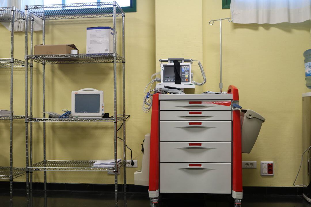 Equipos de una de las plantas COVID del hospital doctor José Molina Orosa de Arrecife.