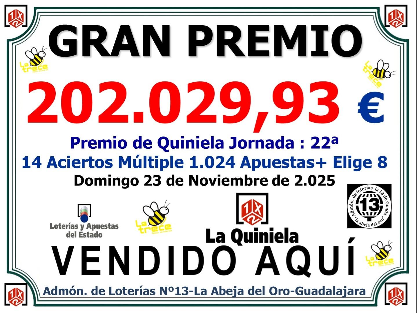 Premio Quiniela en Los Manantiales
