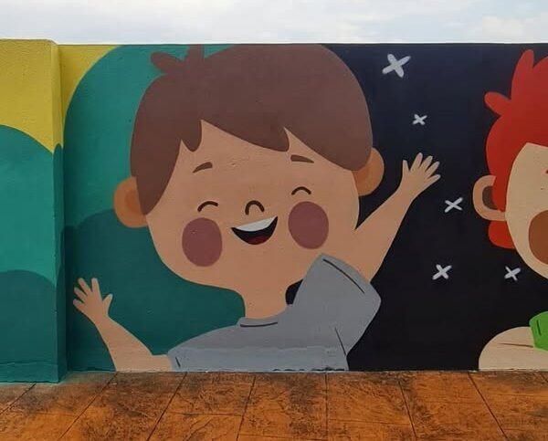 Fragmento de la obra de Xolaka en Montesa (Fuente: RRSS Ajuntamment de Montesa)