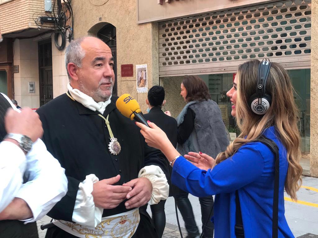 Chencho Martínez, capataz trono Virgen de la Soledad