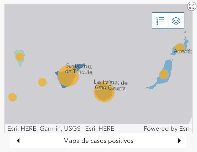 Página de GRAFCAN sobre datos de la pandemia