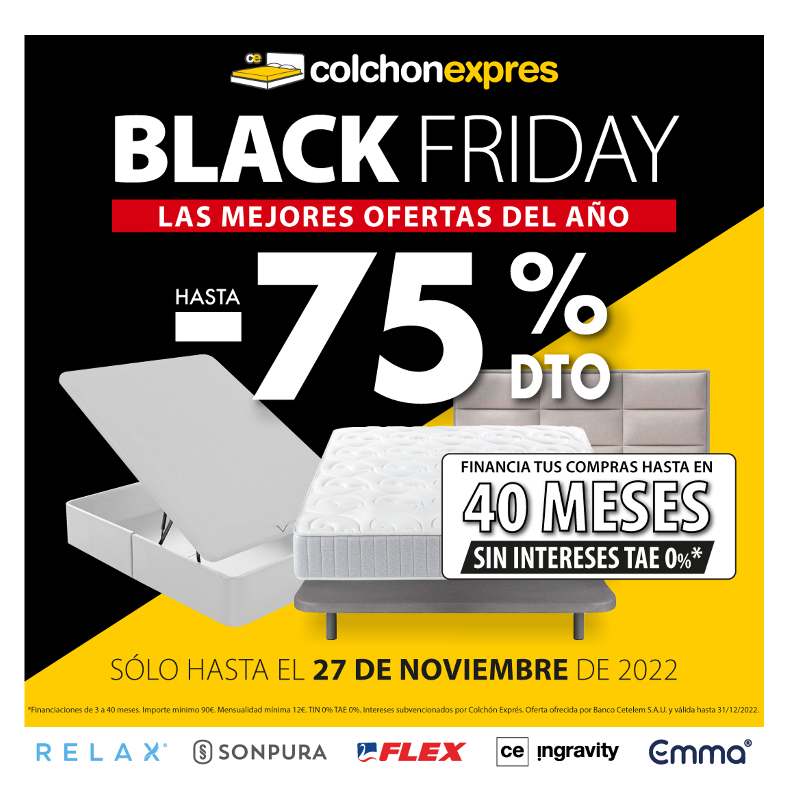 Black Friday en Colchones