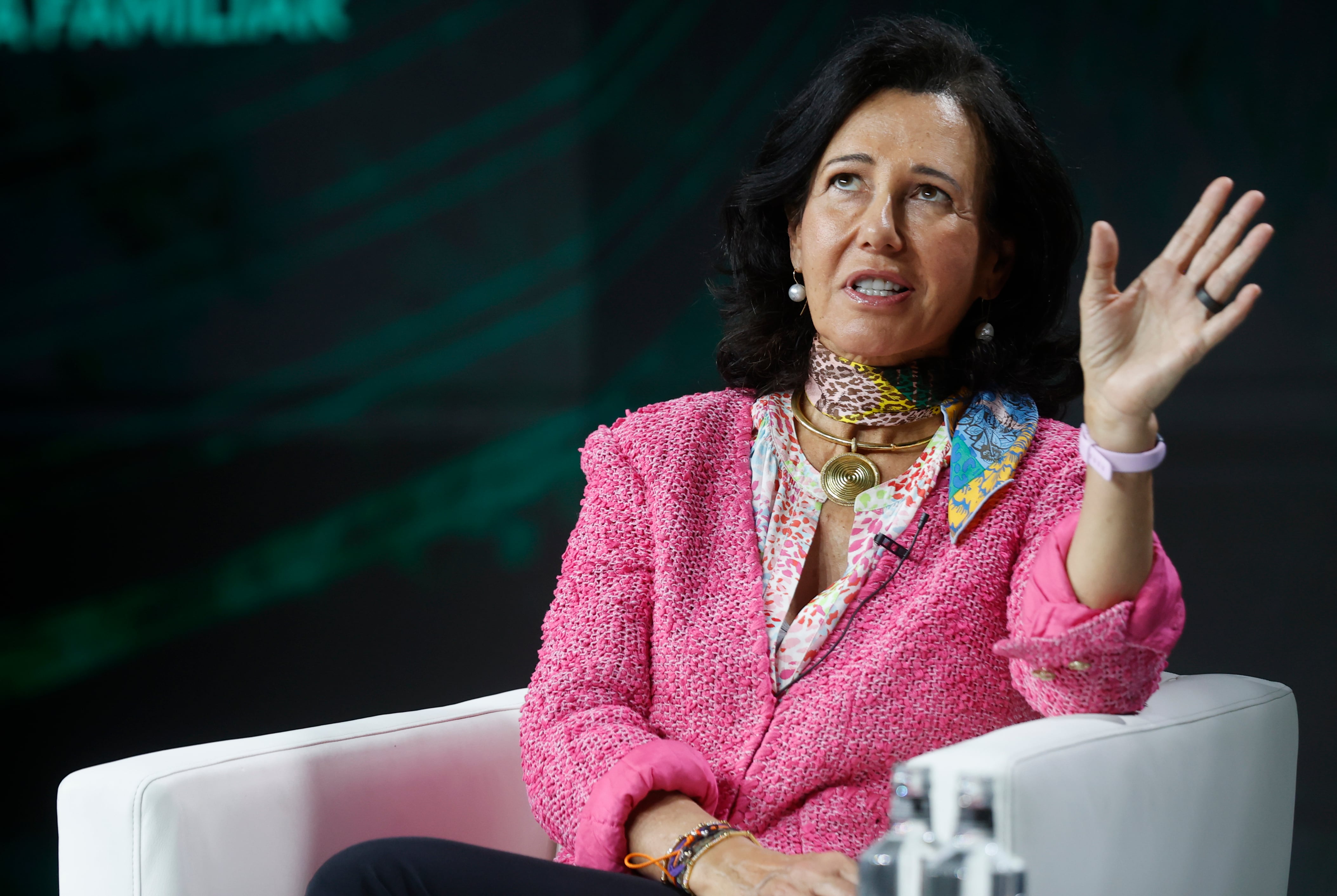 La presidenta del banco Santander Ana Botín.