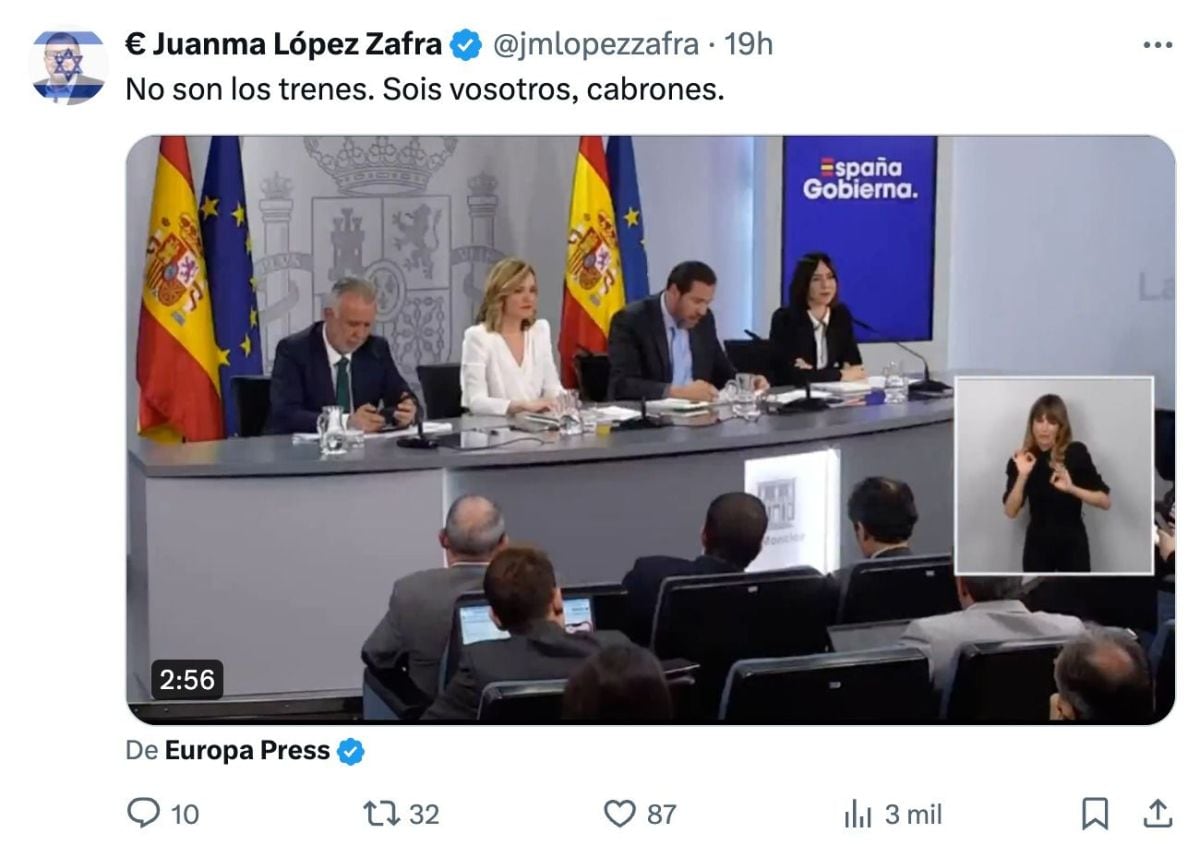 El PSOE pide que deje el puesto un director general de Madrid que llama “cabrones” a ministros