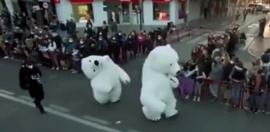 El oso de la cabalgata de Cádiz en 2022