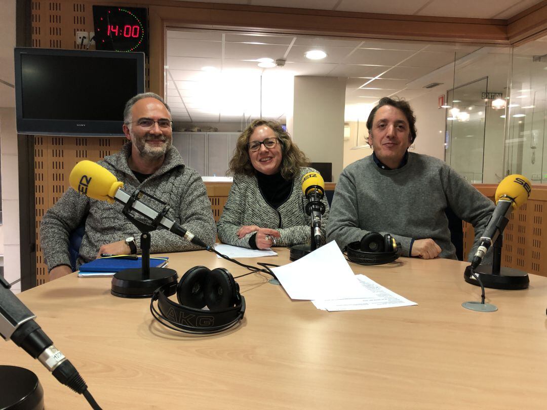 Jordi Feu, Pilar Marquès i Joan Cumeras a la Taula d&#039;Educació