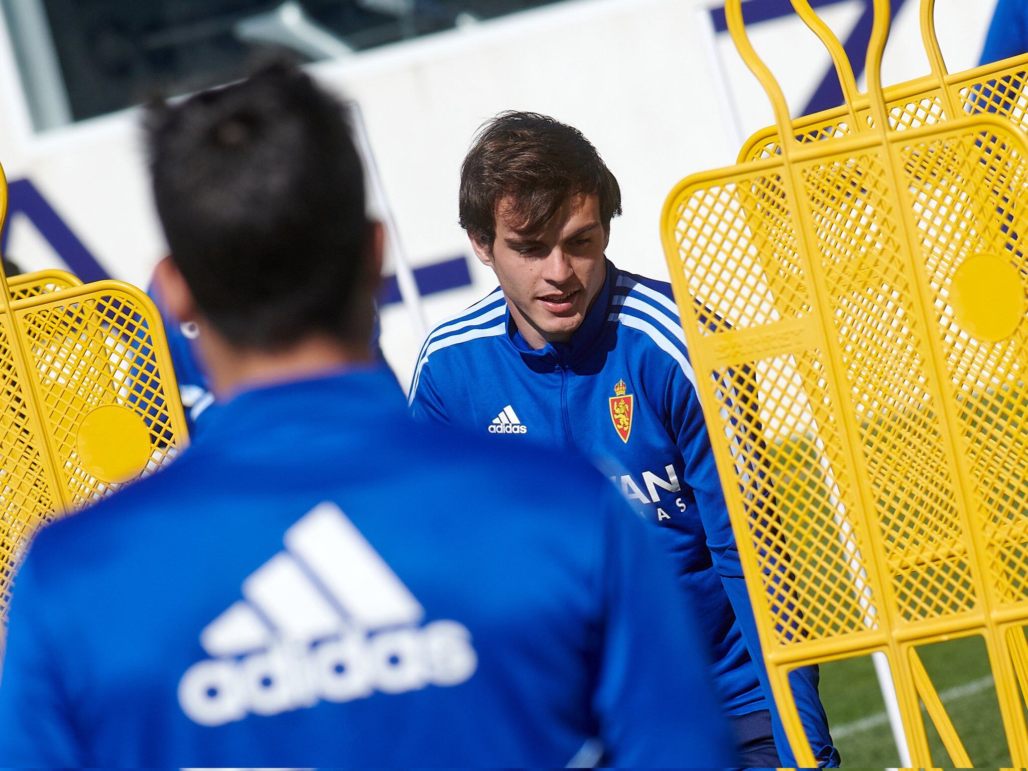 Francho Serrano durante un entrenamiento