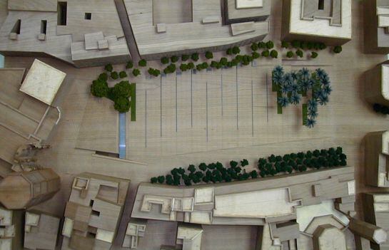 Maqueta reforma plaza Reina