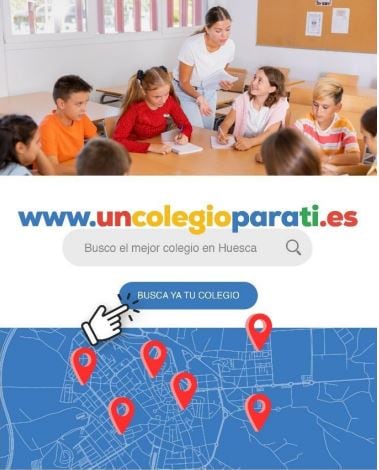 Cartel anunciador de la campaña de la educación concertada &quot;Un colegio para ti&quot;