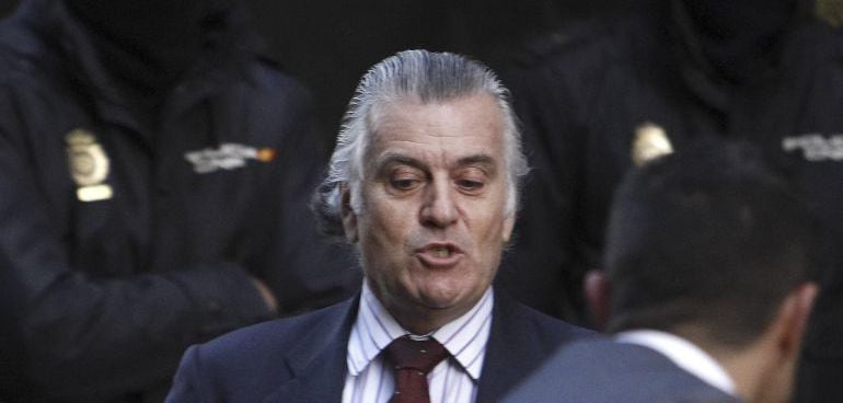 Bárcenas tras declarar ante el juez Ruz en 2013