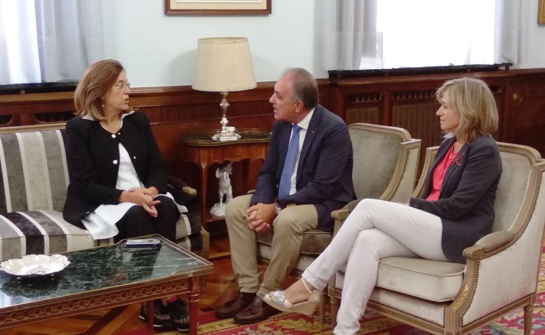 Primera reunión entre la presidenta de la DIputación de Palencia y José Antonio Rubio Mielgo