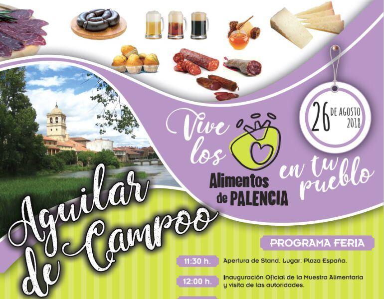 El 26 de agosto termina la feria alimentaria ¡Vive los alimentos de Palencia en tu Pueblo! en Aguilar de Campoo