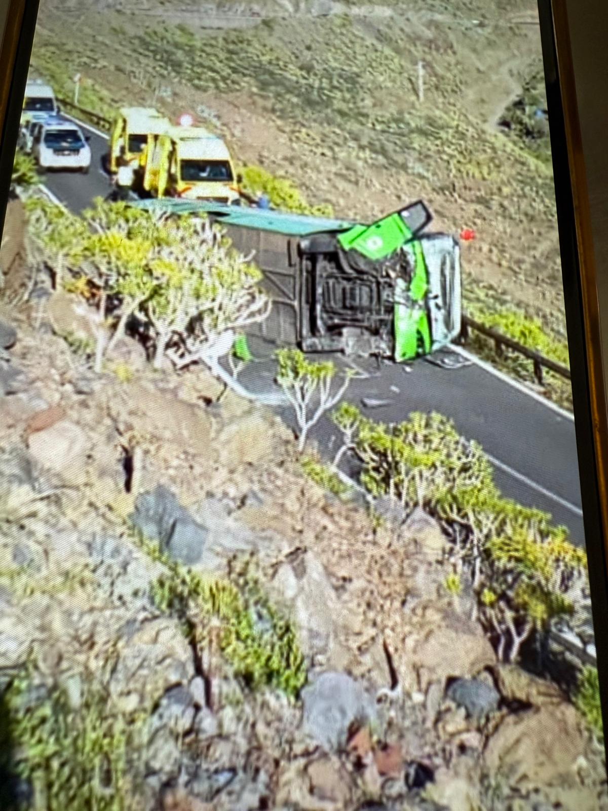 Accidente de tráfico en San Sebastián de La Gomera.