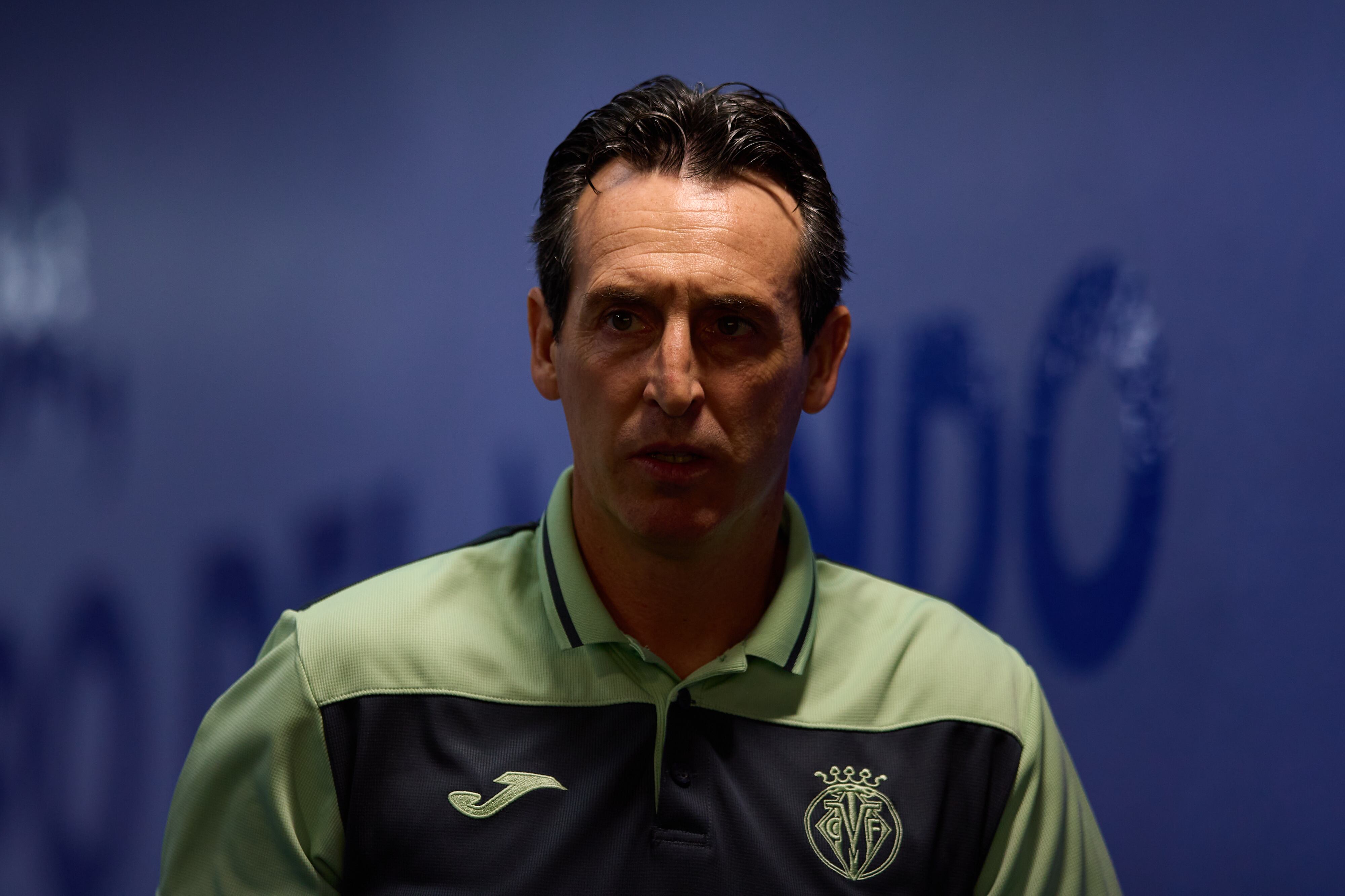 Unai Emery, durante un partido del Villarreal