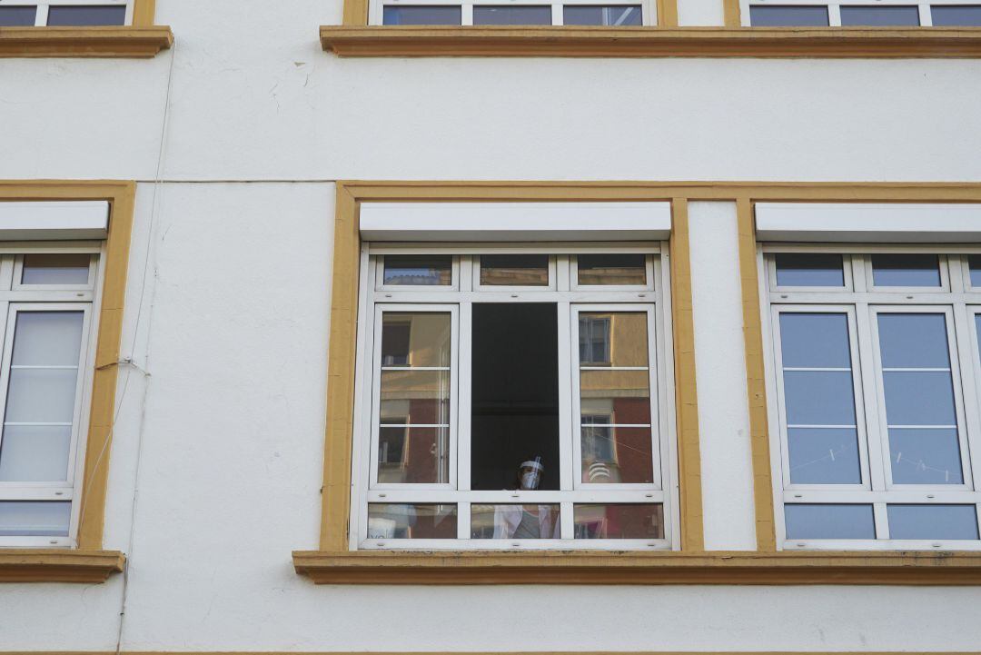Ventanas de un colegio en una imagen de archivo.