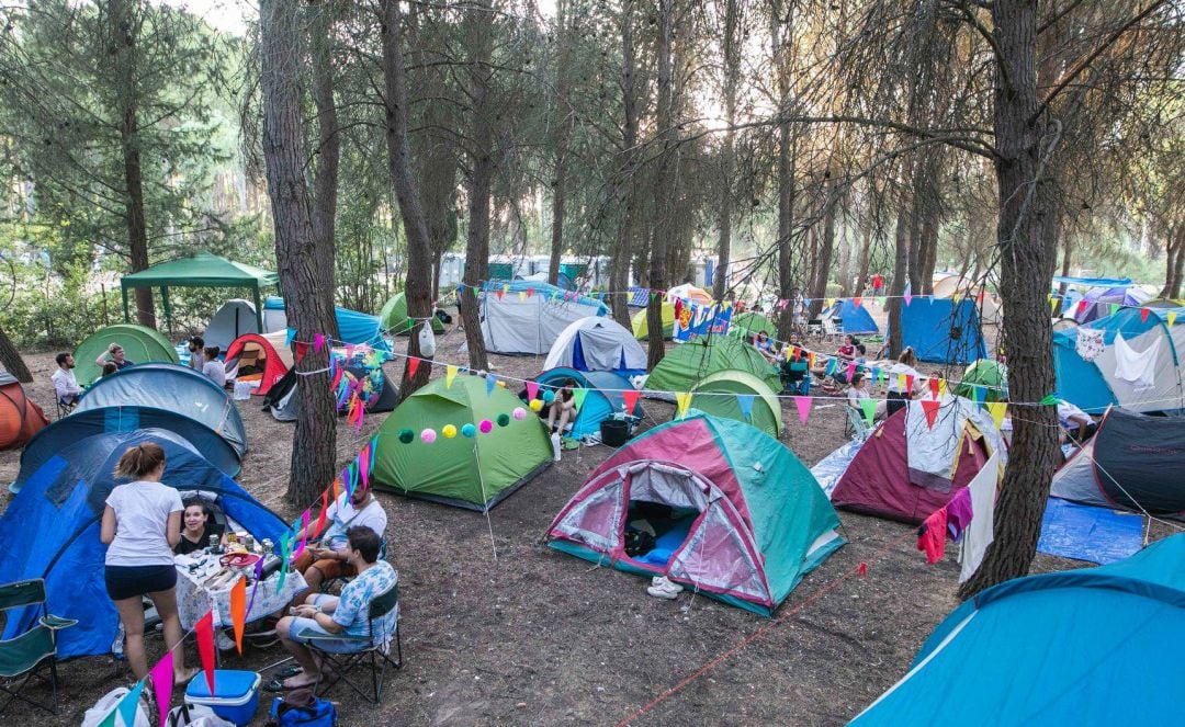 Imagen del camping del Sonorama