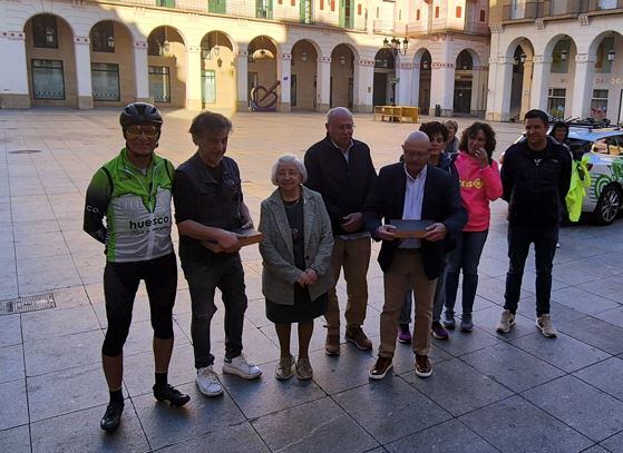 Homenajes en la Cicloclásica Joaquín Costa en Huesca