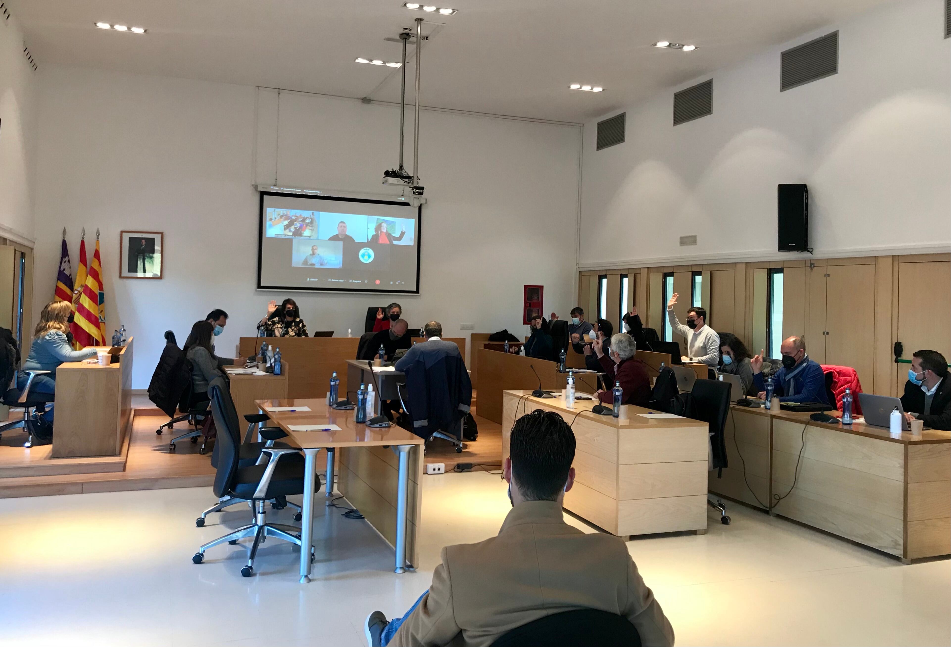 Un momento durante el pleno