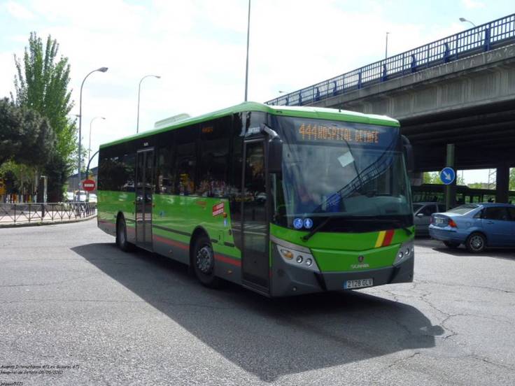 Un autobús urbano de Avanza en Getafe