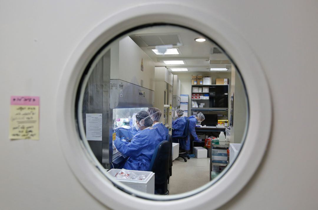 Un laboratorio en Israel de una foto de archivo.