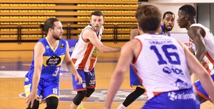 Un momento del partido