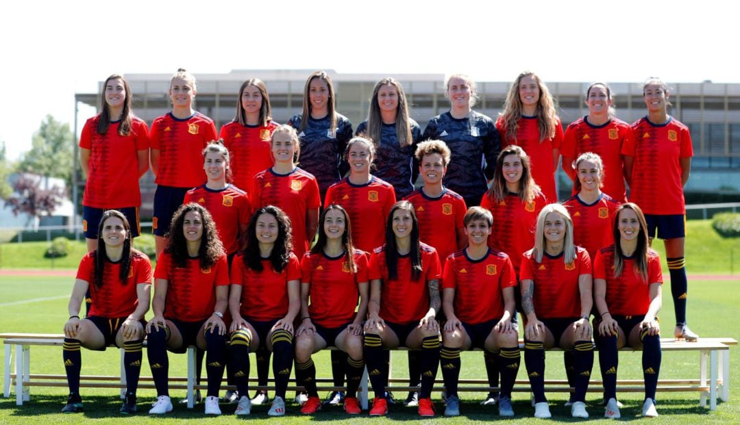 La selección española que participa en el Mundial Femenino de fútbol Francia 2019.